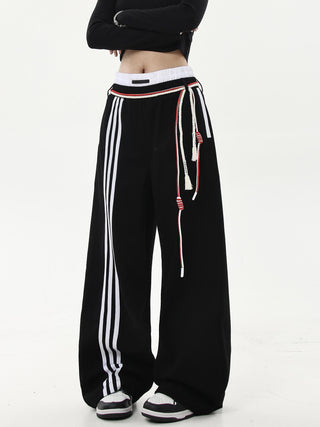 retro lace-up sweatpants