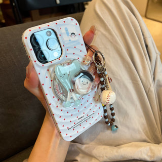 Polka Dot Baseball Pendant iPhone Case