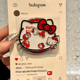 Blue Plaid Kitty iPhone Case