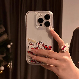 Quicksand Kitty Cat iPhone Case