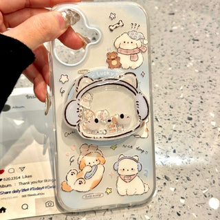 Blue Gradient Cat iPhone Case