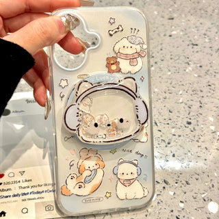 Blue Gradient Cat iPhone Case