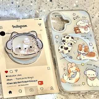 Blue Gradient Cat iPhone Case