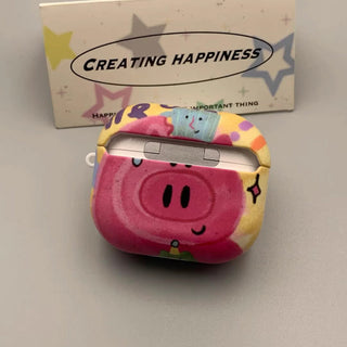 Oil Painting Graffiti Pig AirPods Case