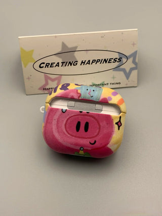 Oil Painting Graffiti Pig AirPods Case