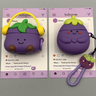 Purple Eggplant AirPods Case