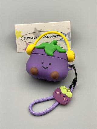 Purple Eggplant AirPods Case