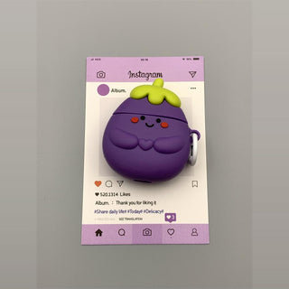 Purple Eggplant AirPods Case