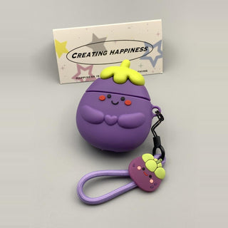 Purple Eggplant AirPods Case