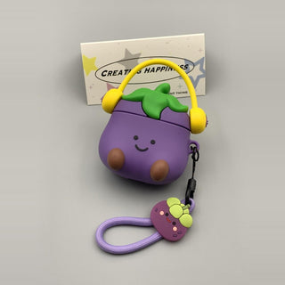 Purple Eggplant AirPods Case