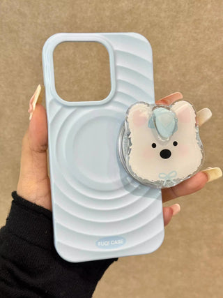 Wave Pattern West Highland iPhone Case