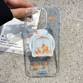 Lake Blue Goldfish iPhone Case