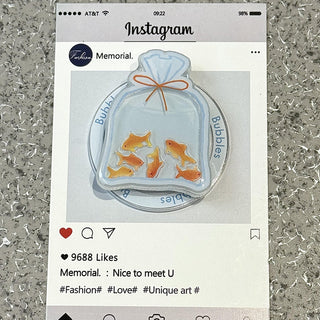 Lake Blue Goldfish iPhone Case