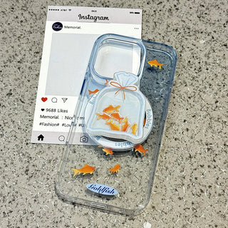 Lake Blue Goldfish iPhone Case
