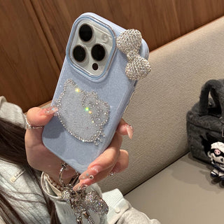 Blue Kitty Cat iPhone Case