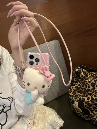 Pink Hello Kitty Lanyard iPhone Case