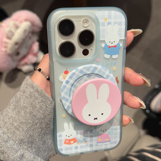 Plaid Miffy Rabbit iPhone Case
