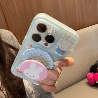 Plaid Miffy Rabbit iPhone Case