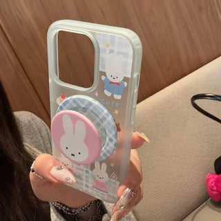 Plaid Miffy Rabbit iPhone Case