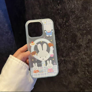 Plaid Miffy Rabbit iPhone Case