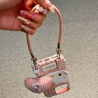 Pink Plaid Kitty iPhone Case