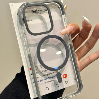 Black Sesame Crystal Sandwich iPhone Case