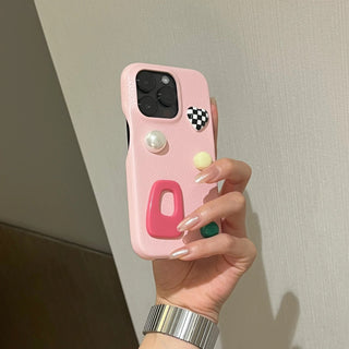 Pink Leather iPhone Case