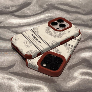 Vintage Flower Label iPhone Case