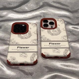 Vintage Flower Label iPhone Case