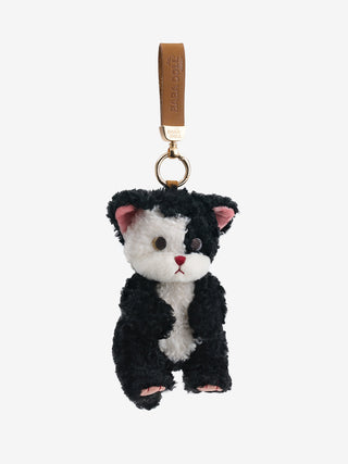 neurotic cat keychain