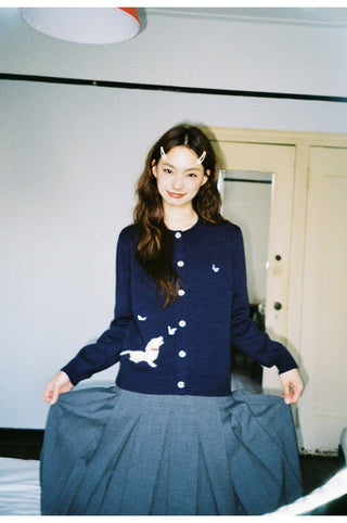 butterfly knit cardigan