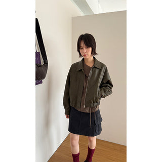 quilted leather coat