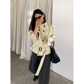 stand collar trench