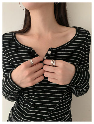 Striped Henry Sweater