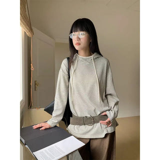 striped hooded sweater