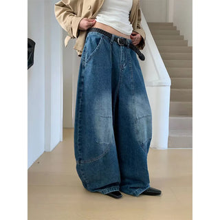 deconstruction wide jeans