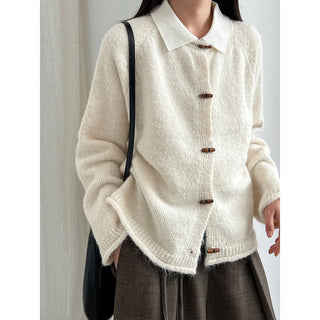 horn button cardigan