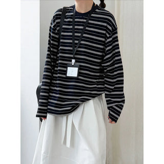 striped bottoming shirt