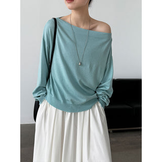 off-shoulder sweater