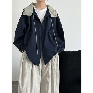 hooded shell jacket