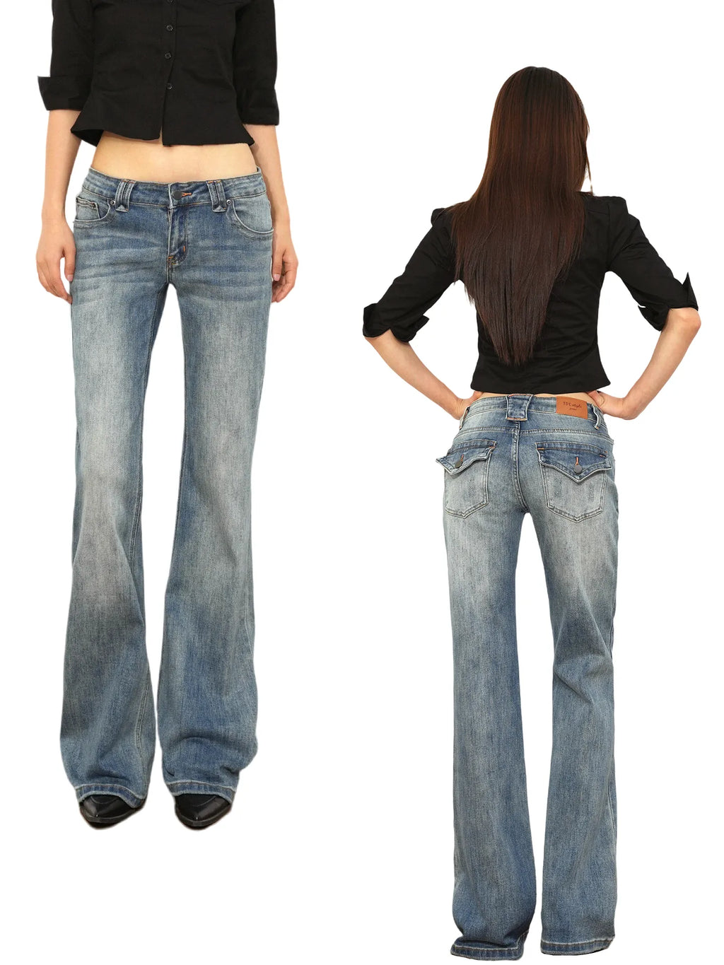 ☆Bell☆ページ low waist bell-bottom jeans – Uncut-Trends