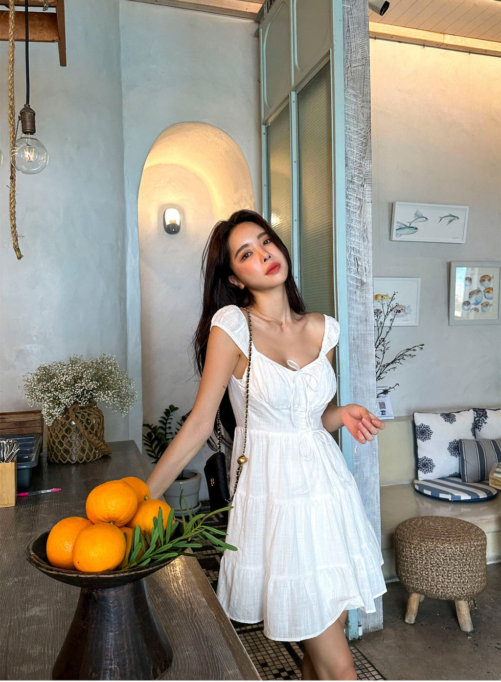 Sexy Solid Bandage V Neck Princess Dresses