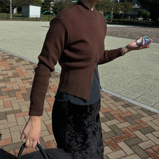 Half-zip knit
