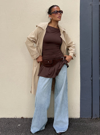 Ramos Low Rise Denim Jeans Light Wash
