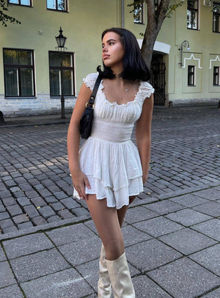 The Love Galore Romper White Lower Impact