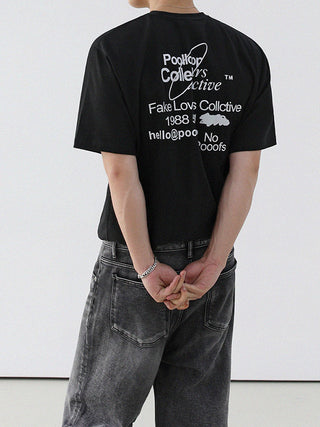 Printed short-sleeved T-shirt
