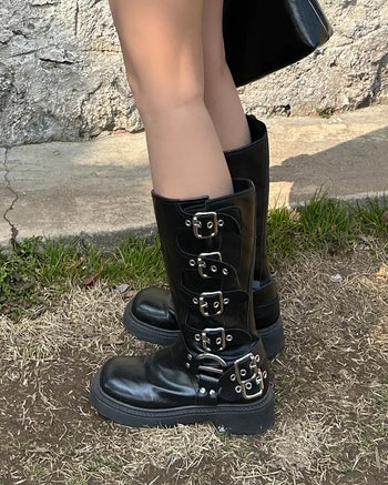 Buckle Point Long Boots