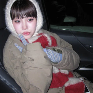Knitted earmuffs