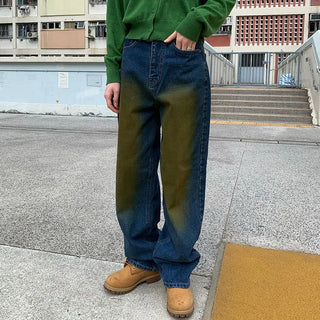 Vintage Wash Denim Pants