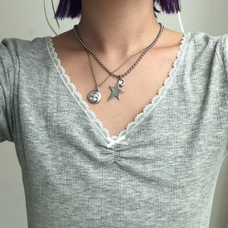 Skull Star Necklace